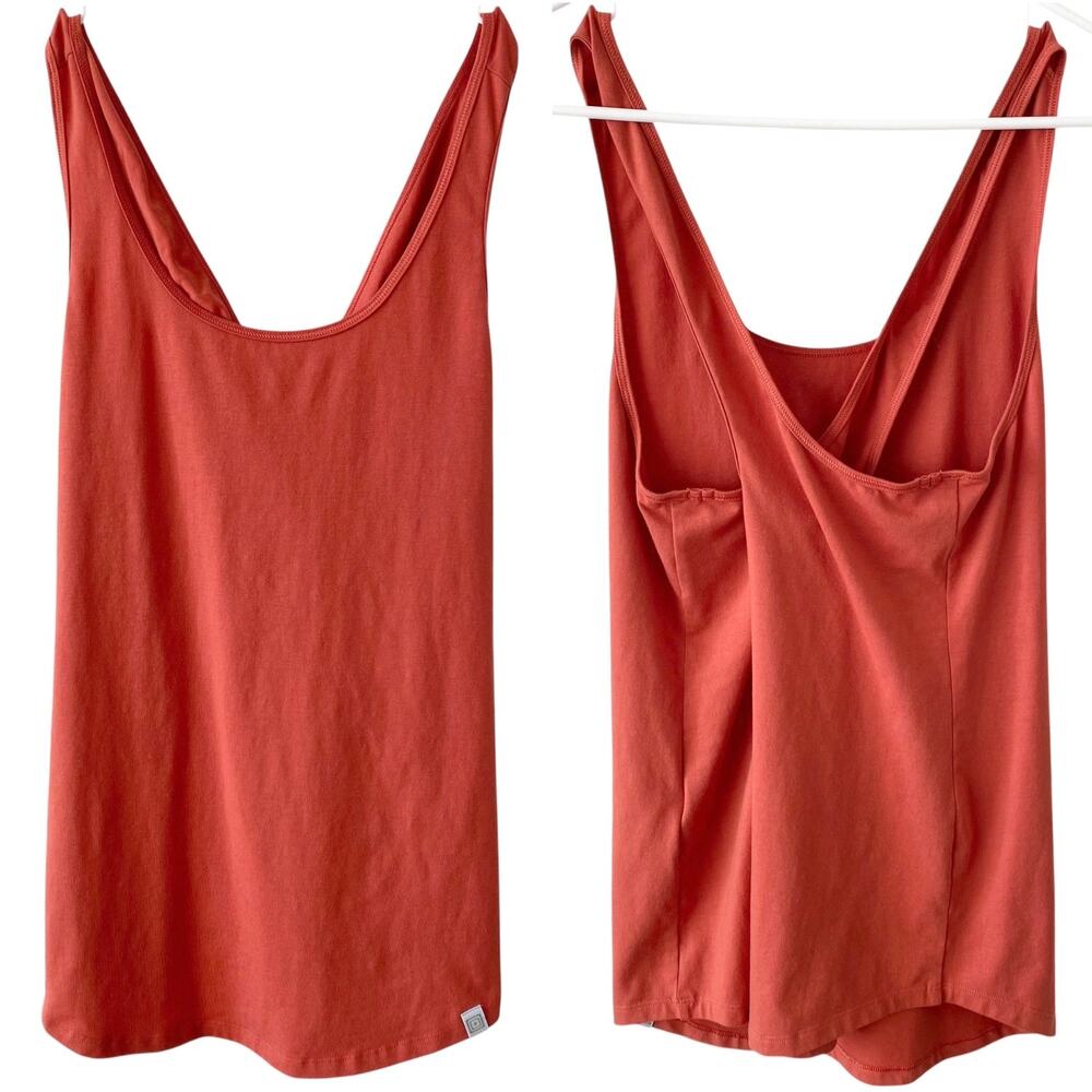 5.11 TACTICAL Activewear Tank Top Orange Size Small Criss Cross Back Athletic